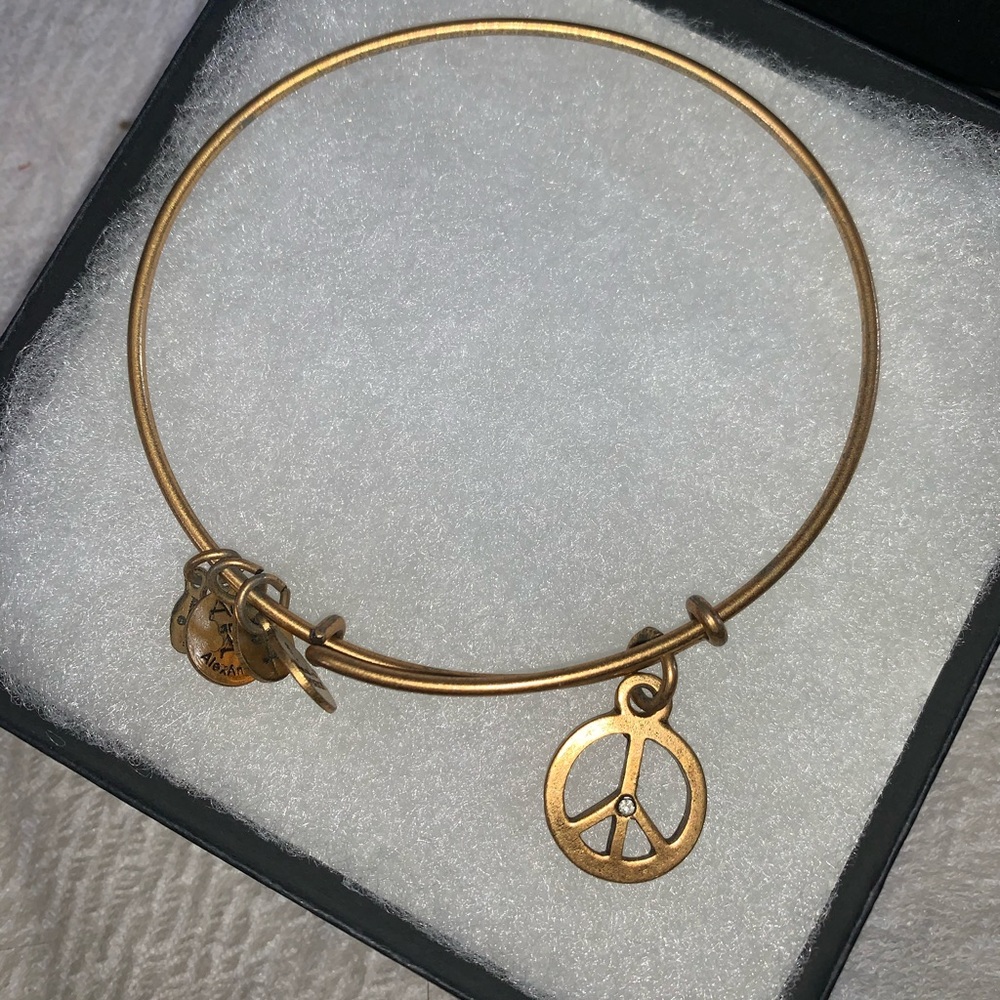 Alex and ani “peace” charm bracelet